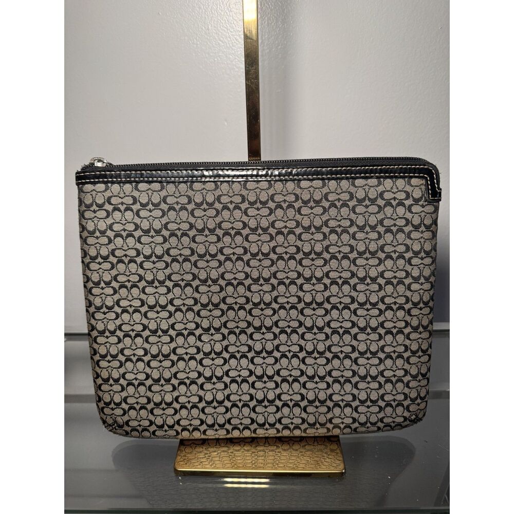 Vintage Coach Monogram iPad Case Zip Pouch